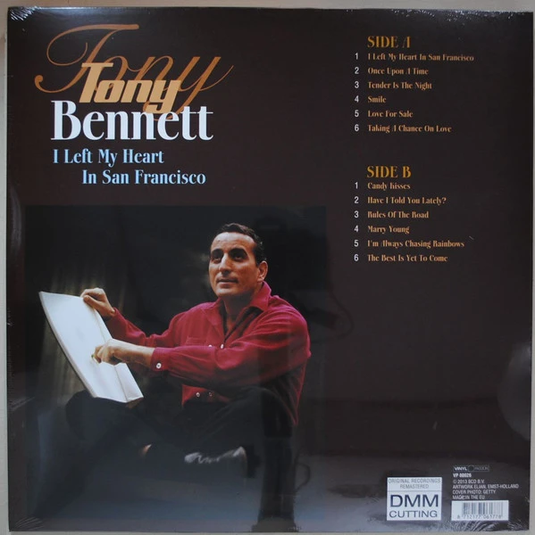 Виниловая пластинка TONY BENNETT I LEFT MY HEART IN SAN FRANCISCO