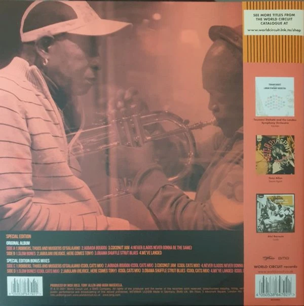 Виниловая пластинка TONY ALLEN & HUGH MASEKELA REJOICE