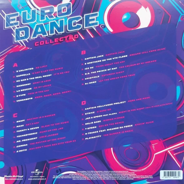 Виниловая пластинка VARIOUS EURODANCE COLLECTED