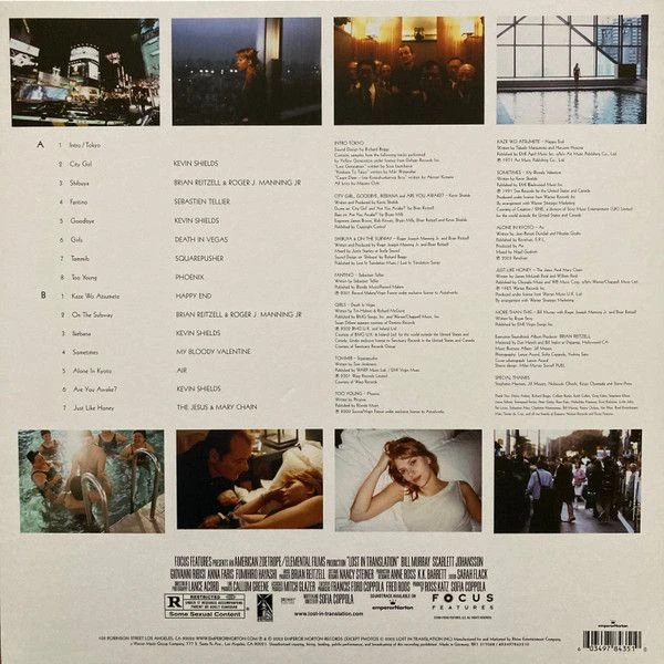 Виниловая пластинка VARIOUS OST LOST IN TRANSLATION