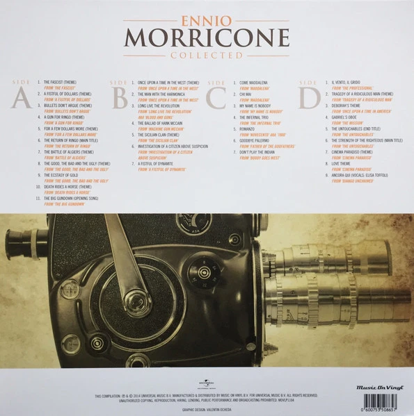 Виниловая пластинка ENNIO MORRICONE COLLECTED