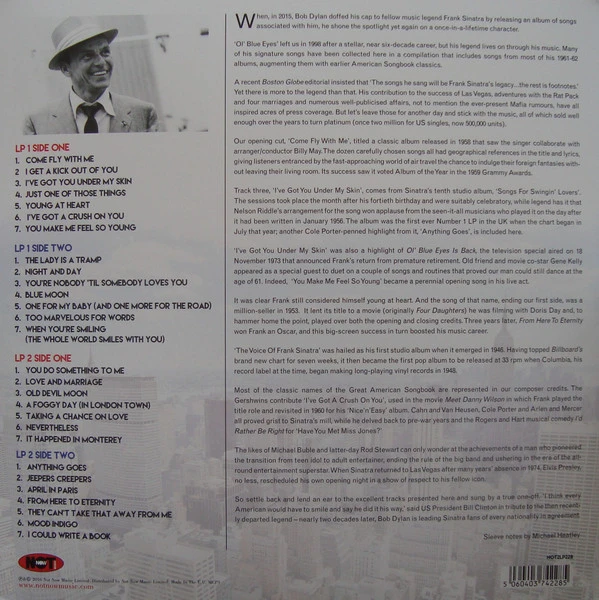 Виниловая пластинка FRANK SINATRA GREAT AMERICAN SONGBOOK
