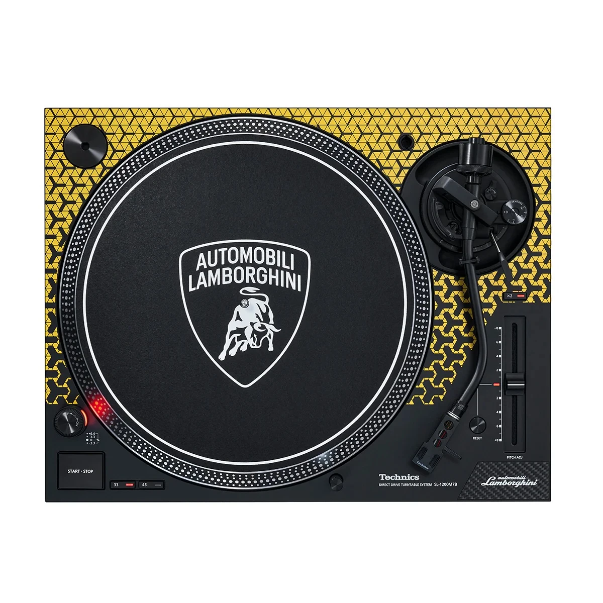 TECHNICS SL-1200M7B Yellow Lamborghini Edition