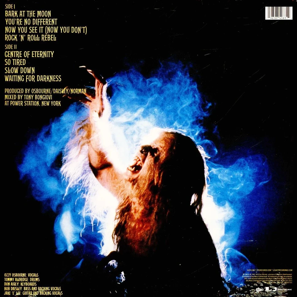 Виниловая пластинка OZZY OSBOURNE Bark At the Moon