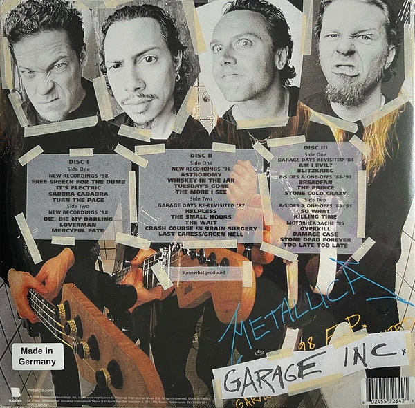 Виниловая пластинка METALLICA GARAGE INC.