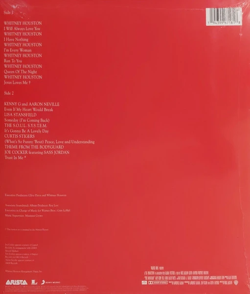 Виниловая пластинка VARIOUS The Bodyguard - Original Soundtrack Album