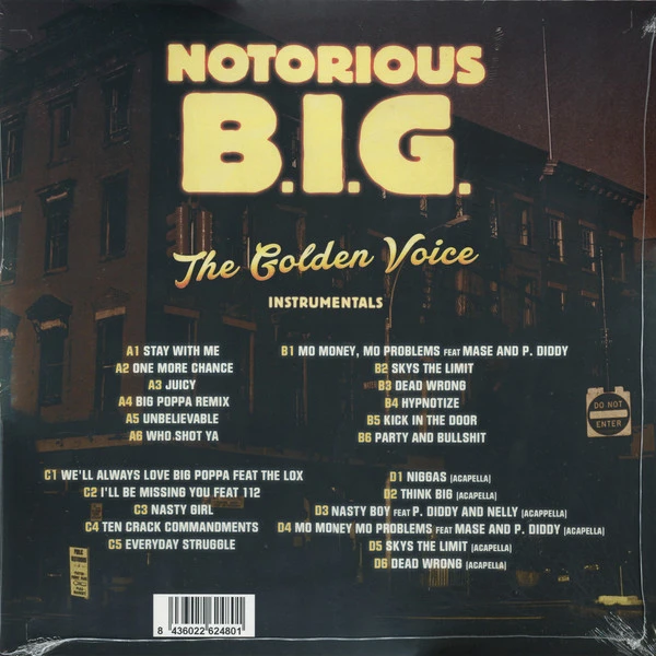 Виниловая пластинка NOTORIOUS B.I.G. GOLDEN VOICE