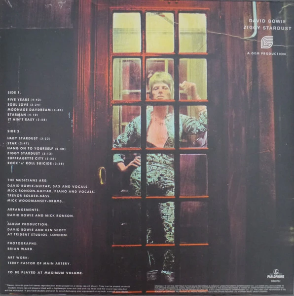 Виниловая пластинка DAVID BOWIE THE RISE AND FALL OF ZIGGY STARDUST AND THE SPIDERS FROM MARS