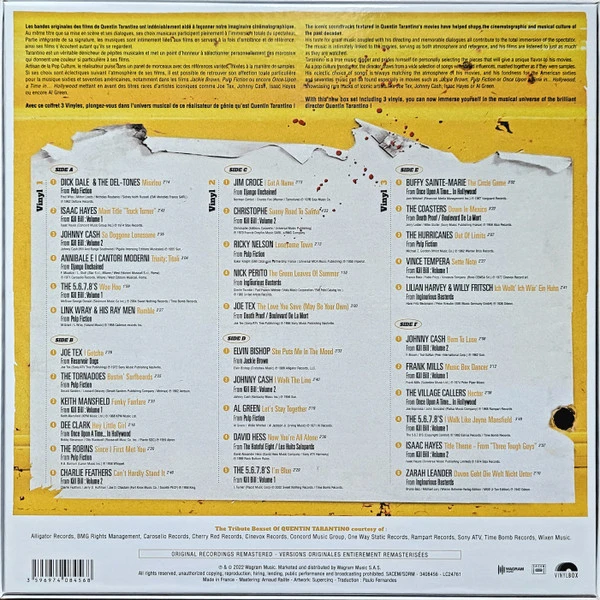 Виниловая пластинка VARIOUS BEST SONGS QUENTIN TARANTINO
