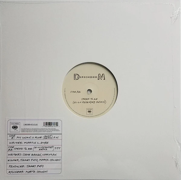 Виниловая пластинка DEPECHE MODE MY COSMOS IS MINE / SPEAK TO ME (REMIXES)