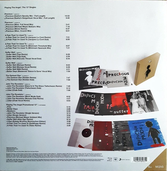 Виниловая пластинка DEPECHE MODE Playing the angel 12inch BOX