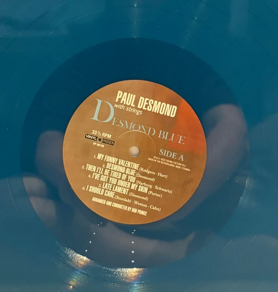 Виниловая пластинка PAUL DESMOND DESMOND BLUE