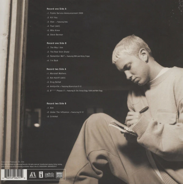 Виниловая пластинка EMINEM THE MARSHALL MATHERS LP
