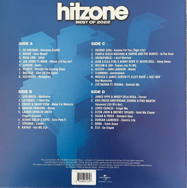 Виниловая пластинка VARIOUS HITZONE - BEST OF 2022