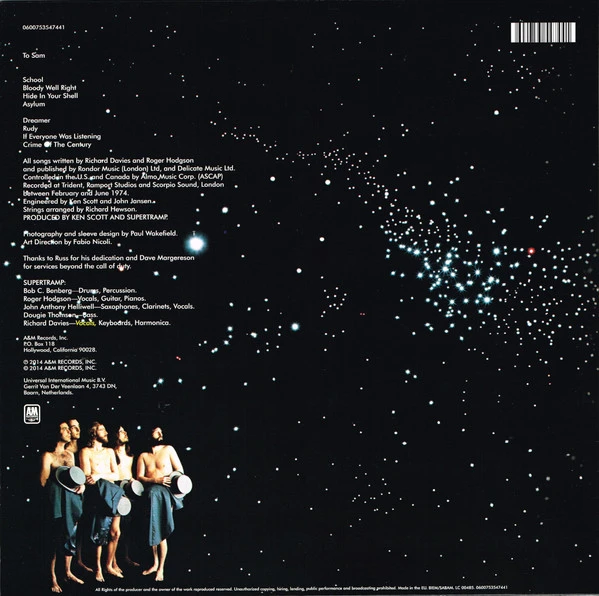 Виниловая пластинка SUPERTRAMP CRIME OF THE CENTURY