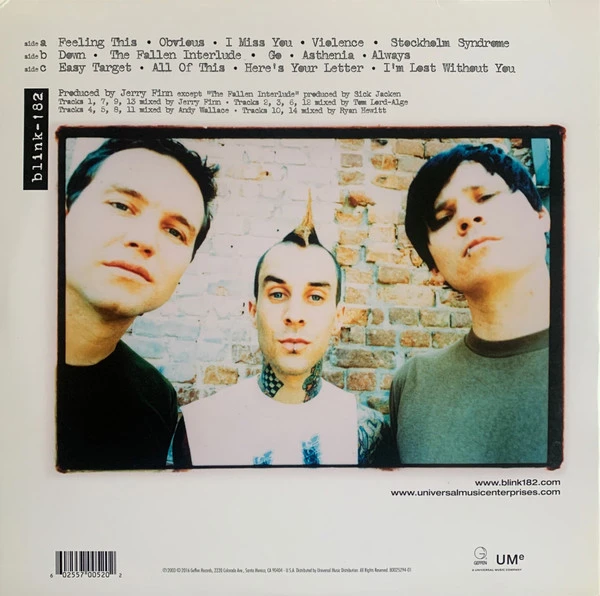 Виниловая пластинка BLINK-182 BLINK-182