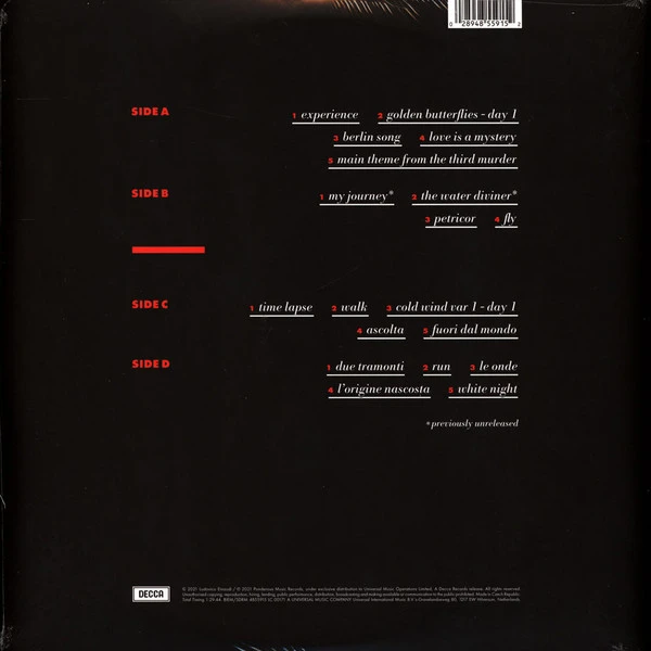 Виниловая пластинка LUDOVICO EINAUDI CINEMA