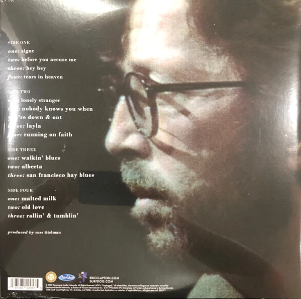 Виниловая пластинка CLAPTON, ERIC UNPLUGGED