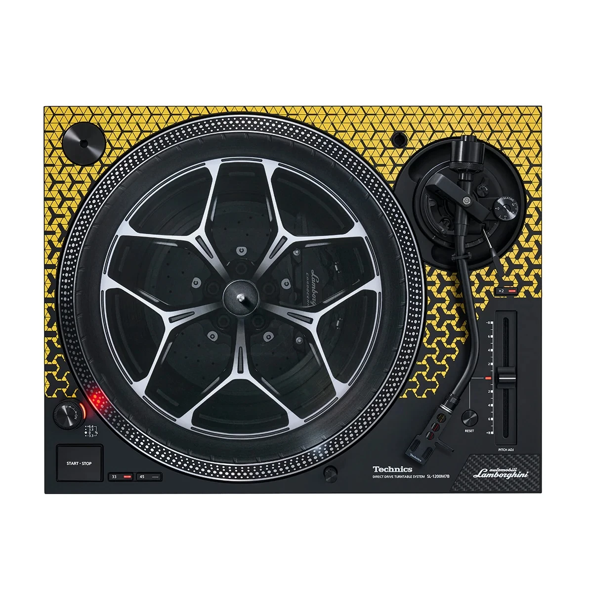 TECHNICS SL-1200M7B Yellow Lamborghini Edition