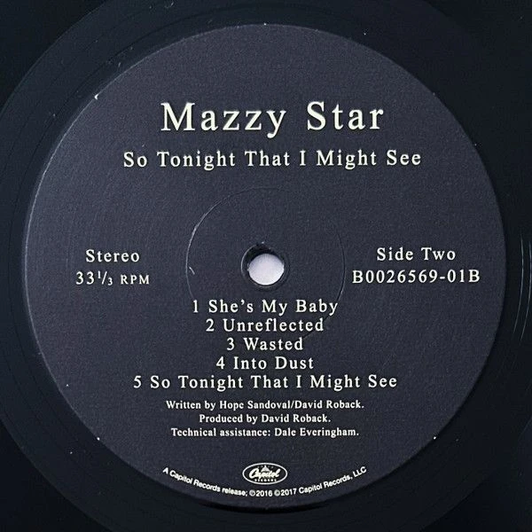 Виниловая пластинка MAZZY STAR SO TONIGHT THAT I MIGHT SEE