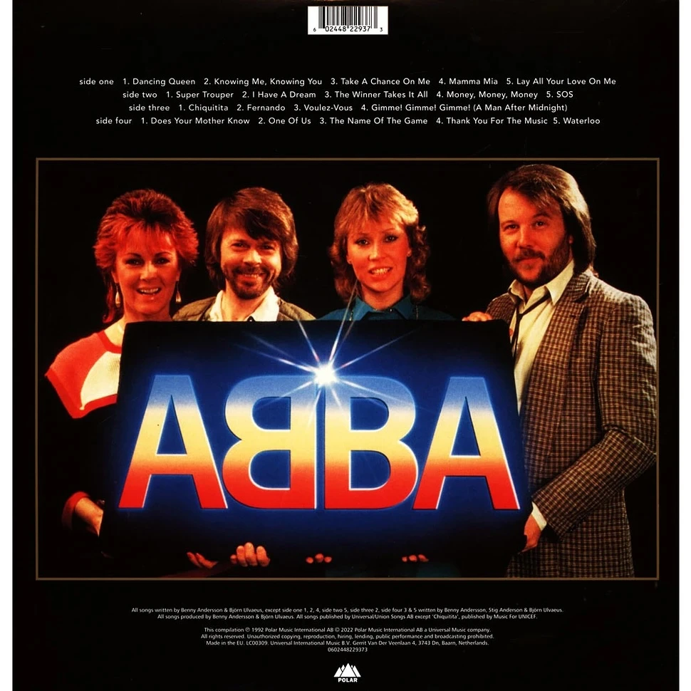 Виниловая пластинка ABBA GOLD