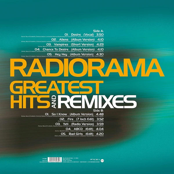 Виниловая пластинка RADIORAMA GREATEST HITS & REMIXES
