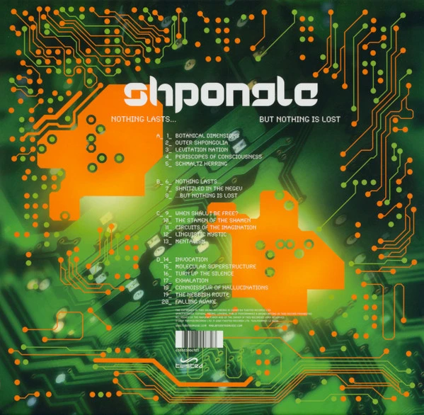 Виниловая пластинка SHPONGLE NOTHING LASTS... BUT NOTHING IS LOST