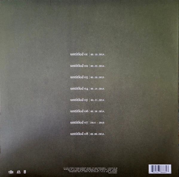 Виниловая пластинка KENDRICK LAMAR UNTITLED UNMASTERED.