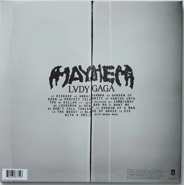 Виниловая пластинка LADY GAGA MAYHEM