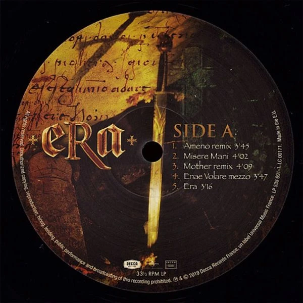 Виниловая пластинка ERA ERA