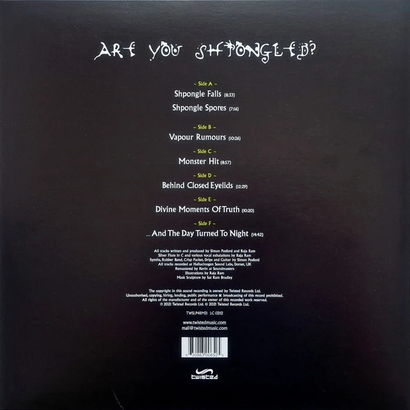 Виниловая пластинка SHPONGLE ARE YOU SHPONGLED?