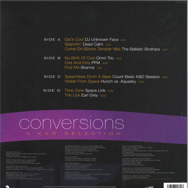 Виниловая пластинка KRUDER & DORFMEISTER Conversions -  A K&D Selection / Remastered by Mischa Janisch