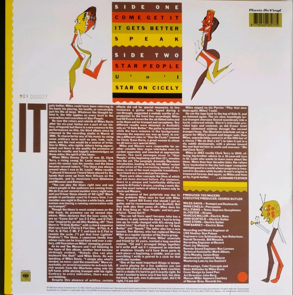 Виниловая пластинка MILES DAVIS STAR PEOPLE