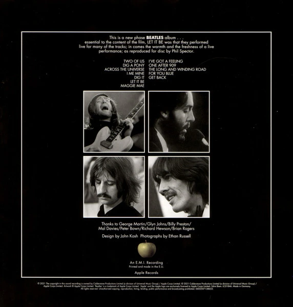 Виниловая пластинка BEATLES LET IT BE
