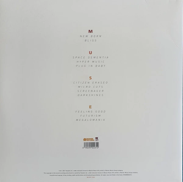 Виниловая пластинка MUSE ORIGIN OF SYMMETRY