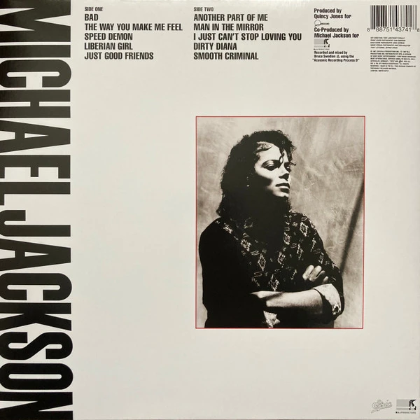 Виниловая пластинка MICHAEL JACKSON Bad