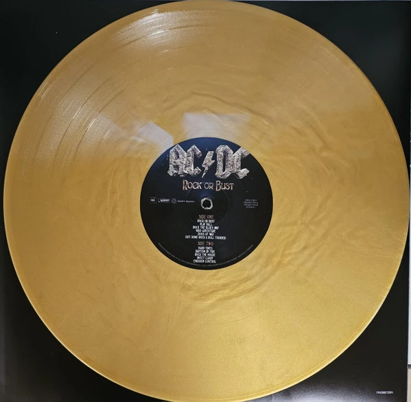 Виниловая пластинка AC/DC Rock or Bust (50th Anniversary Gold Color Vinyl)
