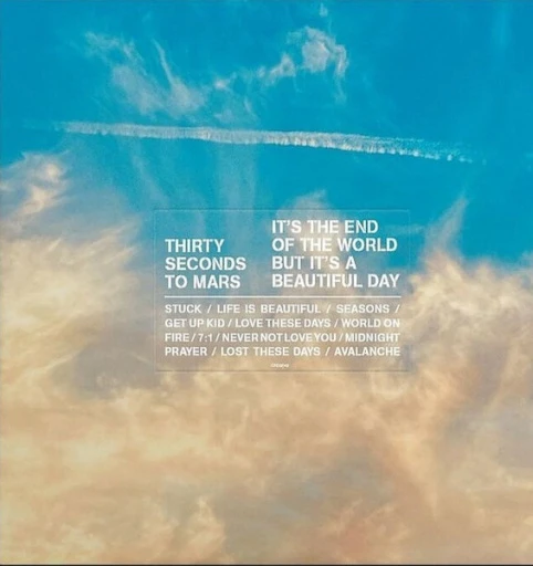 Виниловая пластинка THIRTY SECONDS TO MARS IT'S THE END OF THE WORLD BUT IT'S A BEAUTIFUL DAY