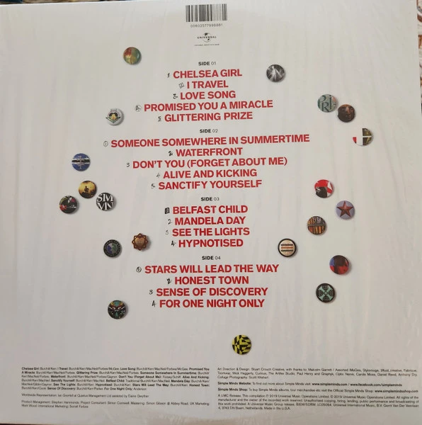 Виниловая пластинка SIMPLE MINDS FORTY: THE BEST OF SIMPLE MINDS 1979-2019