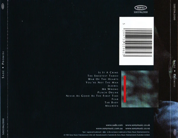 CD SADE — PROMISE