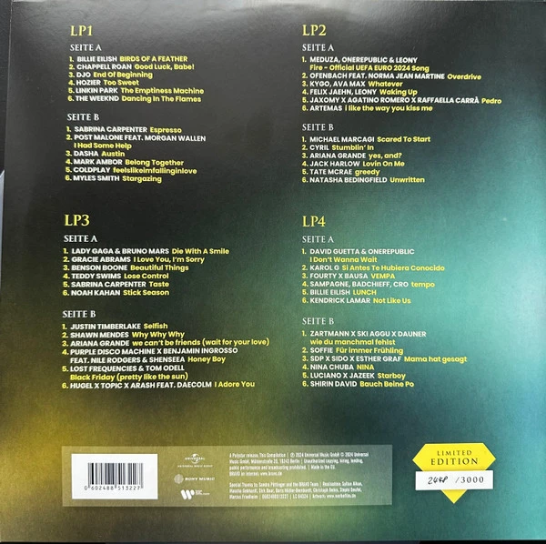 Виниловая пластинка VARIOUS BRAVO - THE HITS 2024