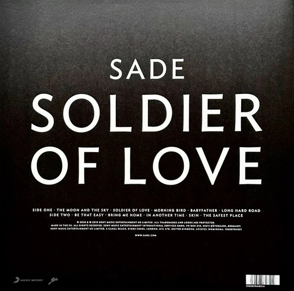 Виниловая пластинка SADE Soldier Of Love