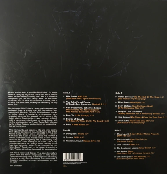 Виниловая пластинка NILS FRAHM LATE NIGHT TALES