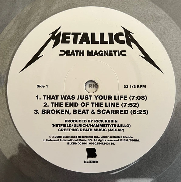 Виниловая пластинка METALLICA DEATH MAGNETIC
