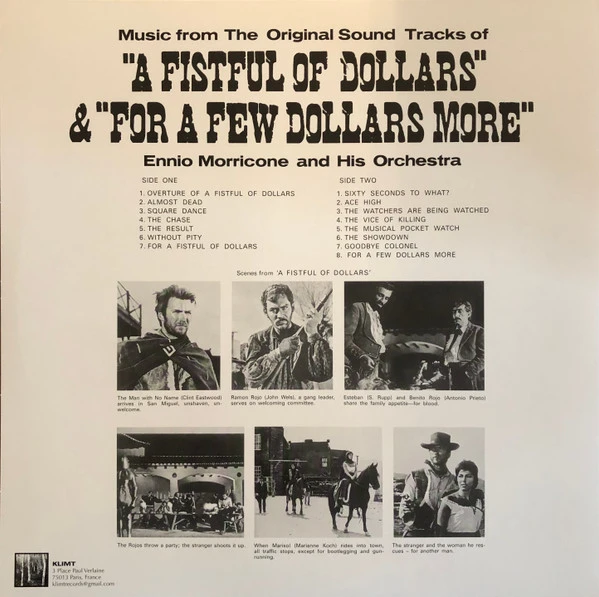 Виниловая пластинка ENNIO MORRICONE OST A Fistful Of Dollars & For A Few Dollars More