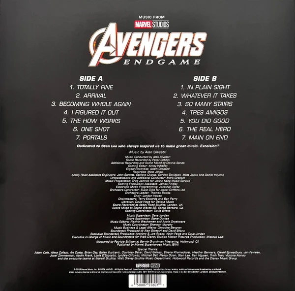Виниловая пластинка ALAN SILVESTRI  AVENGERS: ENDGAME