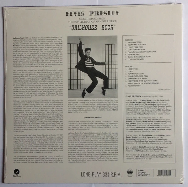 Виниловая пластинка ELVIS PRESLEY JAILHOUSE ROCK