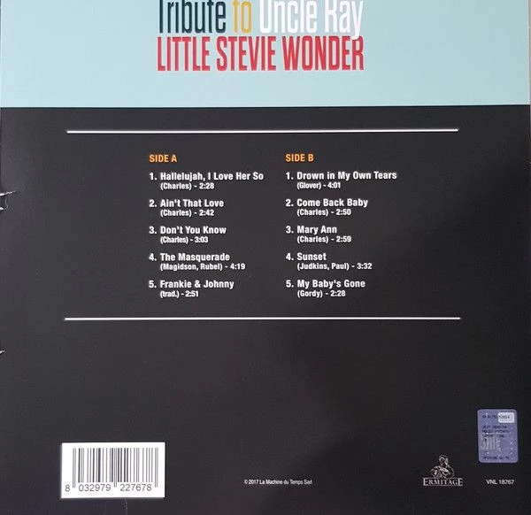 Виниловая пластинка STEVIE WONDER TRIBUTE TO UNCLE RAY