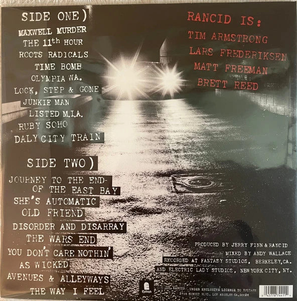 Виниловая пластинка RANCID AND OUT COME THE WOLVES
