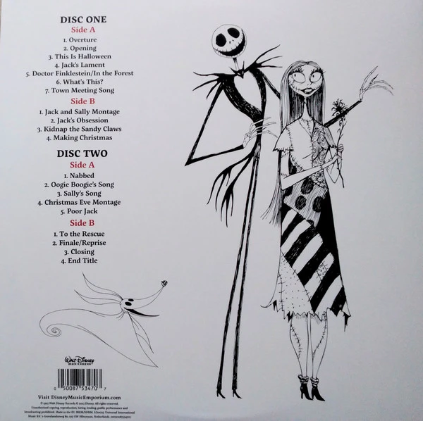 Виниловая пластинка DANNY ELFMAN OST NIGHTMARE BEFORE CHRISTMAS